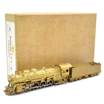 Lot 106 - Sunset models HO gauge steam locomotive and tender, brass model, boxed