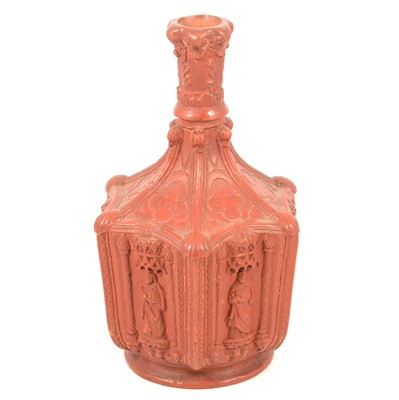 Lot 101 - Gothic Revival terracotta vase, dated 1899