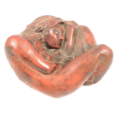 Lot 23 - Studio Pottery figural sculpture of a sleeping woman