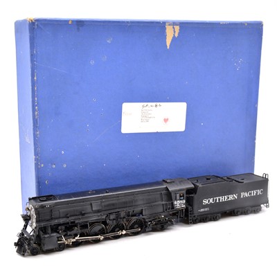 Lot 16 - ALCO HO gauge steam locomotive and tender, brass model, boxed
