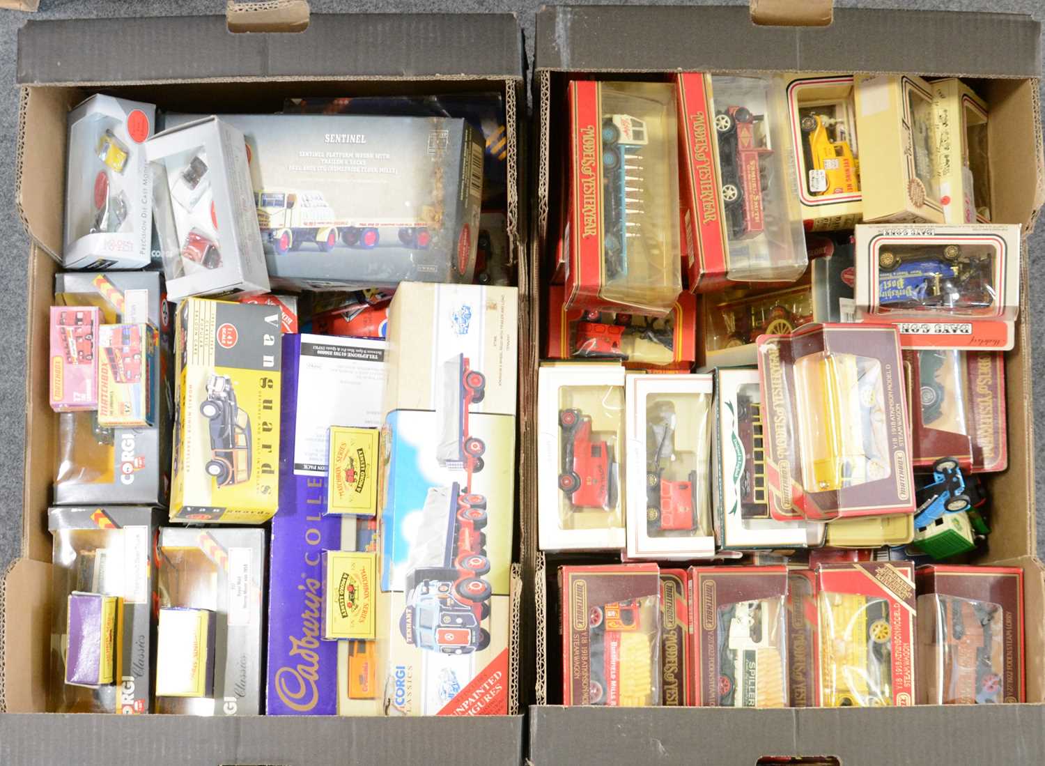 Lot 117 - Modern die-cast models and vehicles, two boxes.