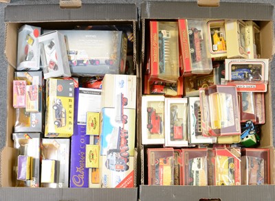 Lot 117 - Modern die-cast models and vehicles, two boxes.