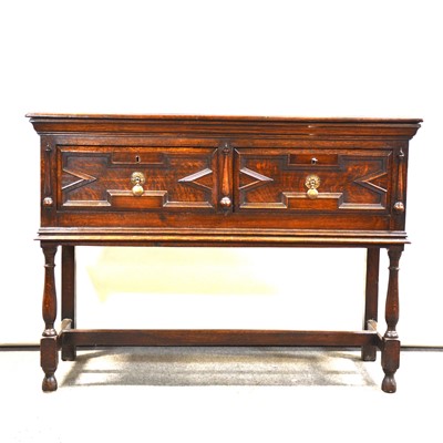 Lot 416 - Jacobean style oak dresser base