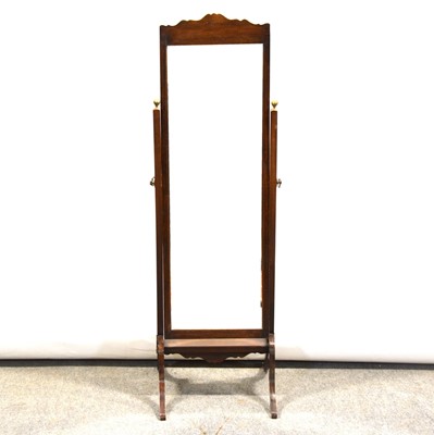 Lot 344 - Small cheval mirror