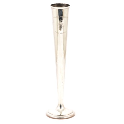 Lot 264 - Tennis interest - A silver tennis trophy vase, Mappin & Webb Ltd, Sheffield 1918.