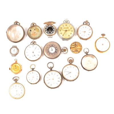 Lot 216 - A collection of pocket watches, to include one...