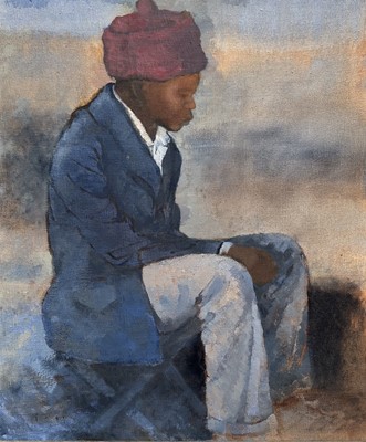 Lot 616 - Joan Gurr, Man seated