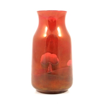 Lot 20 - William Moorcroft for Liberty & Co., a flambe landscape design vase
