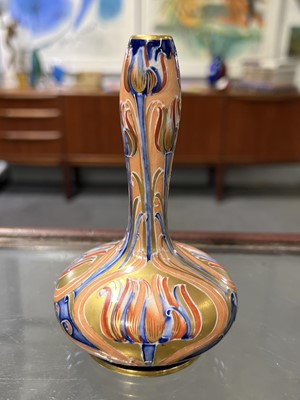 Lot 512 - William Moorcroft for James Macintyre, a Florian Ware 'Alhambra' design vase