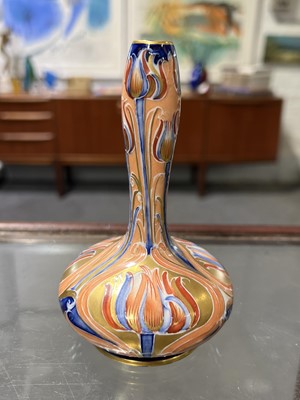 Lot 512 - William Moorcroft for James Macintyre, a Florian Ware 'Alhambra' design vase