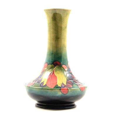 Lot 527 - Moorcroft Pottery, a 'Leaf and Berry' design vase