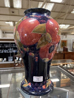 Lot 519 - William Moorcroft, a large 'Pomegranate' design vase