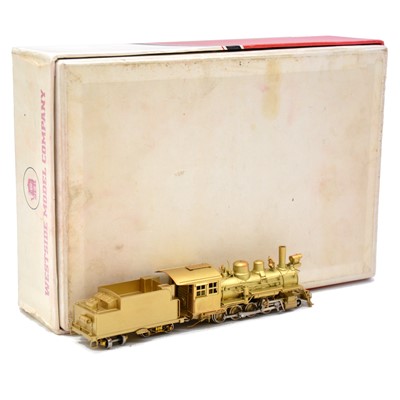 Lot 130 - Westside Model Company HOn3 gauge steam locomotive and tender, brass model, boxed