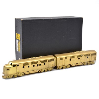 Lot 37 - Nickel Plate Products HO gauge diesel locomotive, brass model, boxed