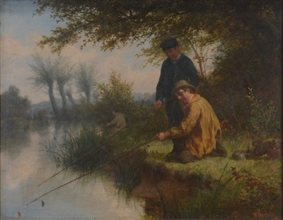 Lot 309 - Manner of Valentine William Bromley, Boys fishing