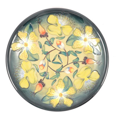 Lot 103 - Moorcroft Pottery, a 'Hypericum' design plate