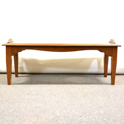 Lot 434 - Indian hardwood bench