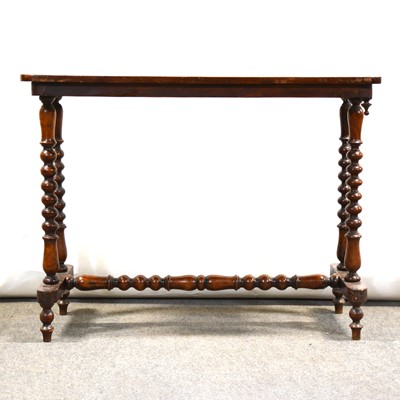 Lot 409 - Victorian inlaid walnut games table