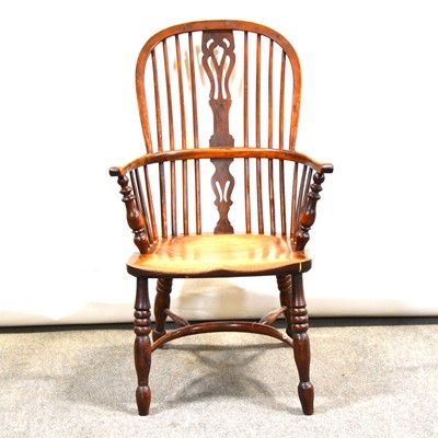 Lot 439 - Victorian yew and elm Windsor chair