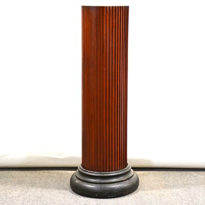 Lot 391 - Mahogany and stained wood column