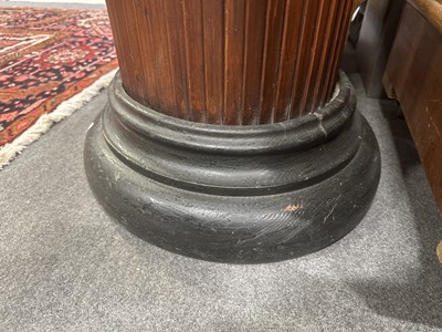 Lot 391 - Mahogany and stained wood column