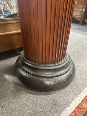 Lot 391 - Mahogany and stained wood column