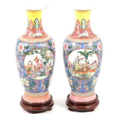 Lot 77A - Pair of Chinese porcelain vases