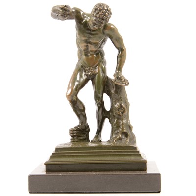 Lot 105 - Victor Paillard, after the antique, Faun with clappers