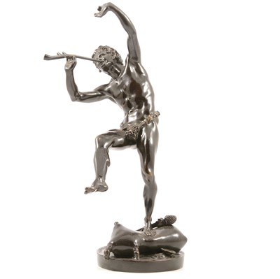 Lot 114 - After Eugene Louis Lequesne, A dancing faun