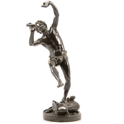 Lot 114 - After Eugene Louis Lequesne, A dancing faun