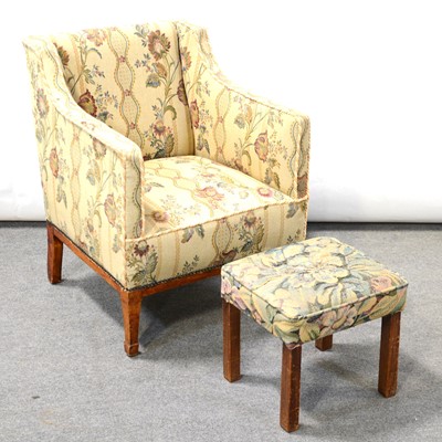 Lot 372 - Edwardian easy chair