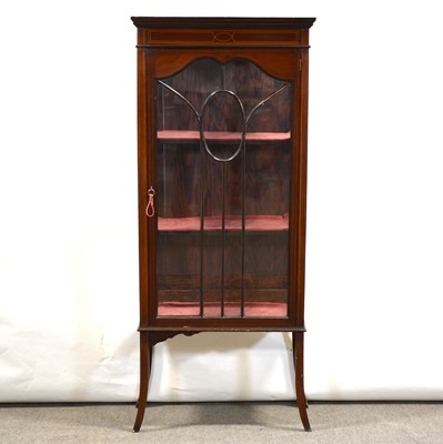 Lot 368 - Edwardian inlaid mahogany china cabinet