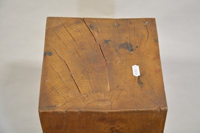 Lot 395 - Oak plinth