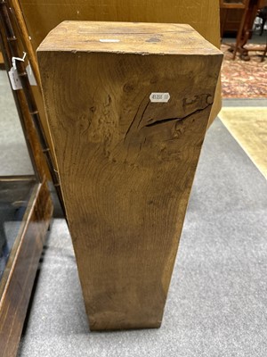 Lot 395 - Oak plinth