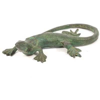 Lot 139 - Italian bronze model, Lizard