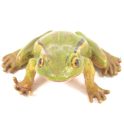 Lot 140 - Austrian cold painted bronze model, Frog