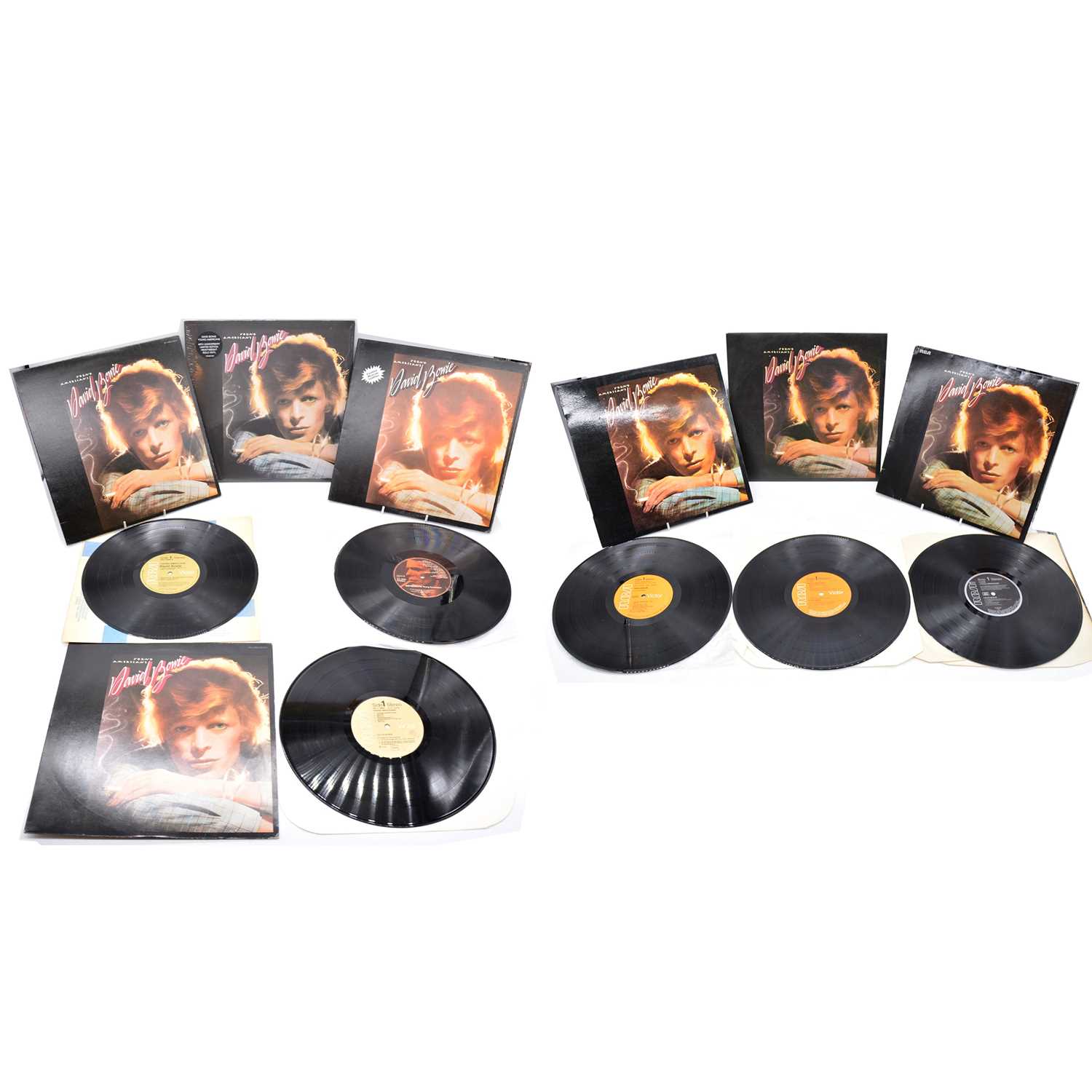 Lot 43 - Seven David Bowie Young Americans LP vinyl records