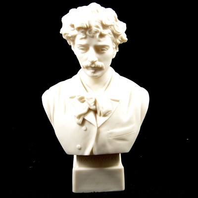 Lot 45 - Robinson & Leadbeater parian bust, Paderewski