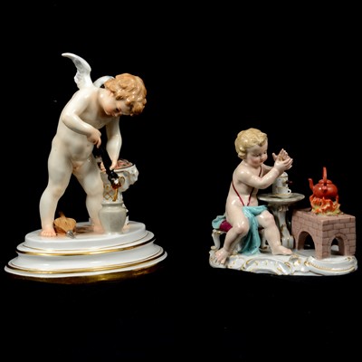 Lot 56 - Two Meissen porcelain models