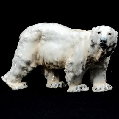 Lot 55 - Meissen porcelain model of a polar bear