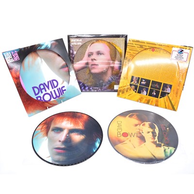 Lot 48 - Six David Bowie picture disc vinyl records