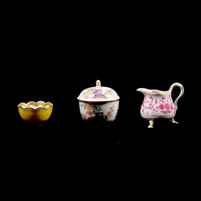 Lot 52 - Three pieces of Meissen miniature porcelain