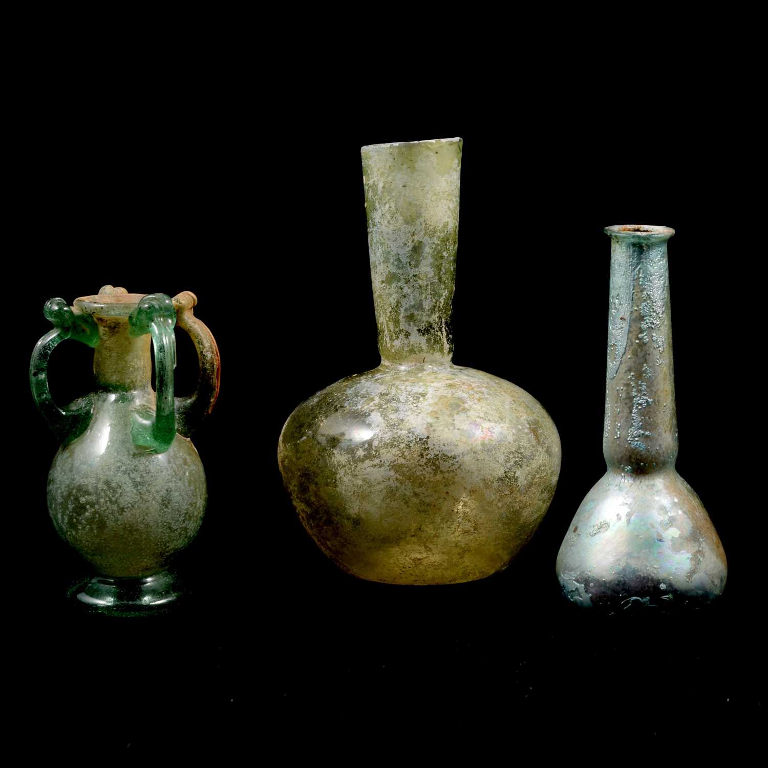 Lot 1 - Three Roman glass vessels