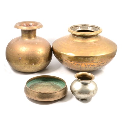 Lot 134 - Four Indian metal vessels