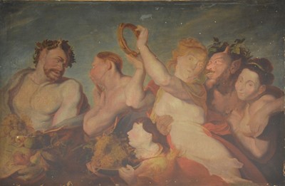 Lot 154 - After Peter Paul Rubens, Bacchanalian revelry