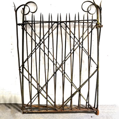 Lot 467 - Large pair of Victorian wrought iron gates