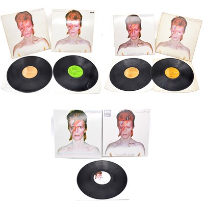 Lot 58 - David Bowie LP vinyl records, six pressings of Aladdin Sane