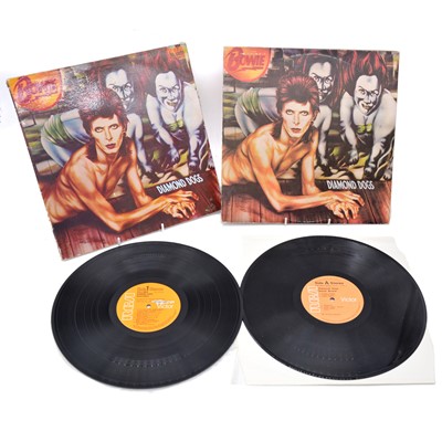 Lot 63 - David Bowie LP vinyl records, five pressings of Diamond Dogs