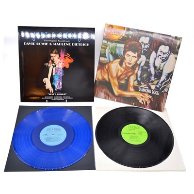 Lot 64 - David Bowie LP vinyl records, four including Ziggy Stardust The Motion Picture etc