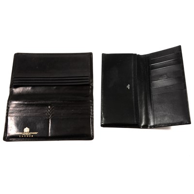 Lot 380 - Cartier black leather wallet and a Launer black leather wallet